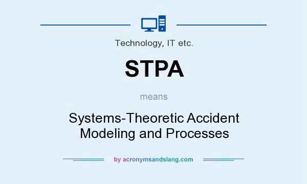 What does STPA mean? It stands for Systems-Theoretic Accident Modeling and Processes