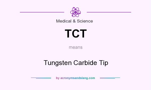 What does TCT mean? It stands for Tungsten Carbide Tip