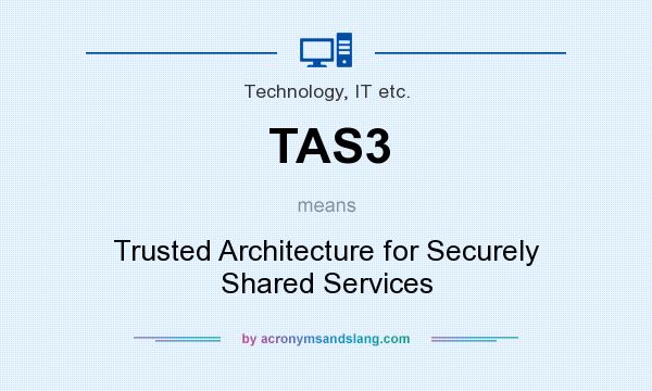 What does TAS3 mean? It stands for Trusted Architecture for Securely Shared Services