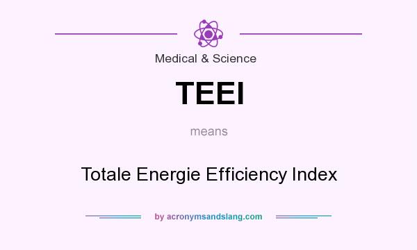 What does TEEI mean? It stands for Totale Energie Efficiency Index