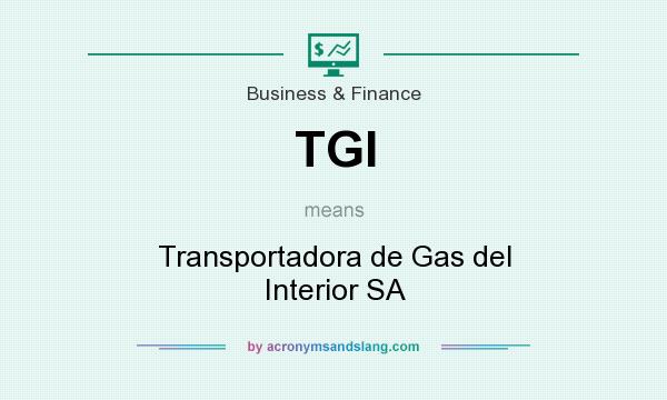 What does TGI mean? It stands for Transportadora de Gas del Interior SA