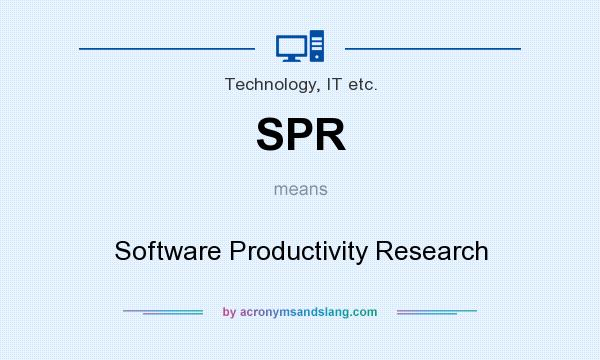What does SPR mean? It stands for Software Productivity Research