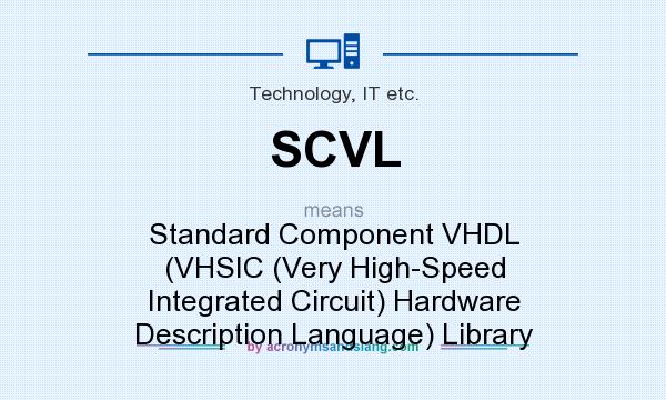 What does SCVL mean? It stands for Standard Component VHDL (VHSIC (Very High-Speed Integrated Circuit) Hardware Description Language) Library