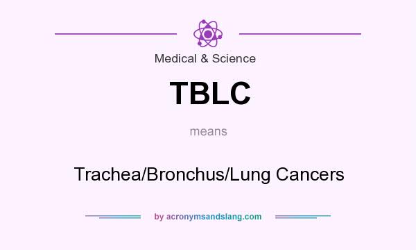 What does TBLC mean? It stands for Trachea/Bronchus/Lung Cancers