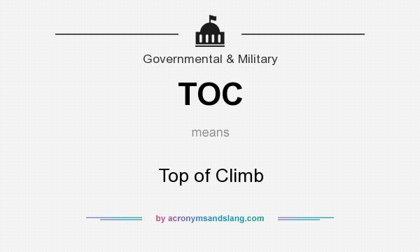 What does TOC mean? It stands for Top of Climb
