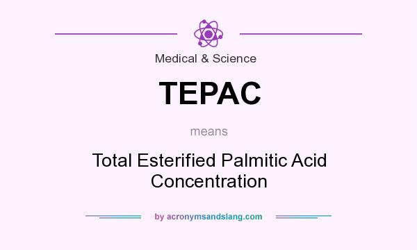 What does TEPAC mean? It stands for Total Esterified Palmitic Acid Concentration