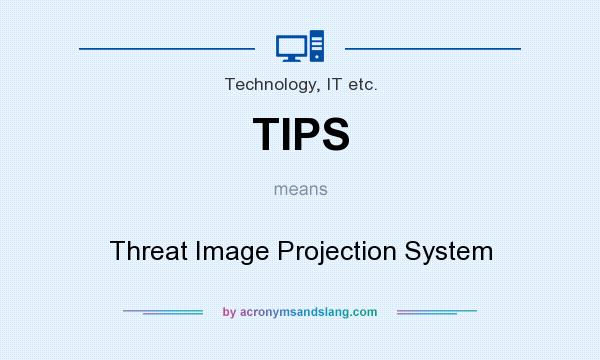 What does TIPS mean? It stands for Threat Image Projection System