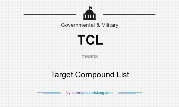 What does TCL mean? It stands for Target Compound List