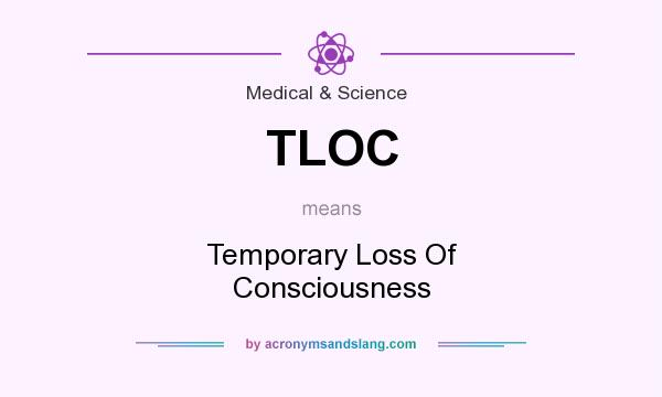 What does TLOC mean? It stands for Temporary Loss Of Consciousness