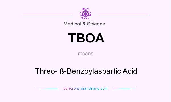What does TBOA mean? It stands for Threo- ß-Benzoylaspartic Acid