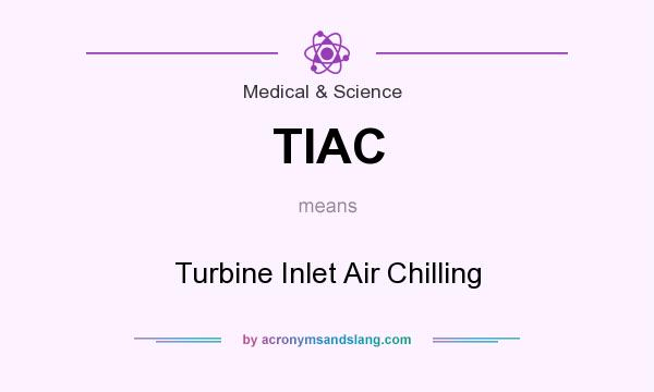 What does TIAC mean? It stands for Turbine Inlet Air Chilling