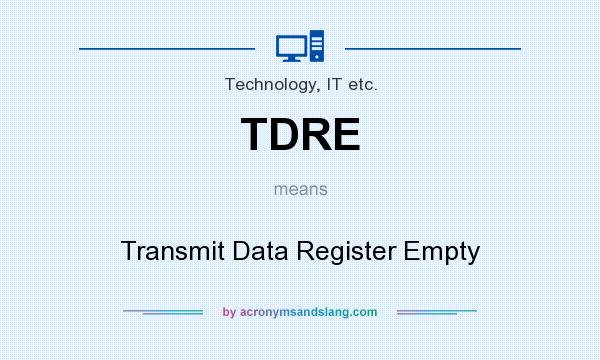 What does TDRE mean? It stands for Transmit Data Register Empty