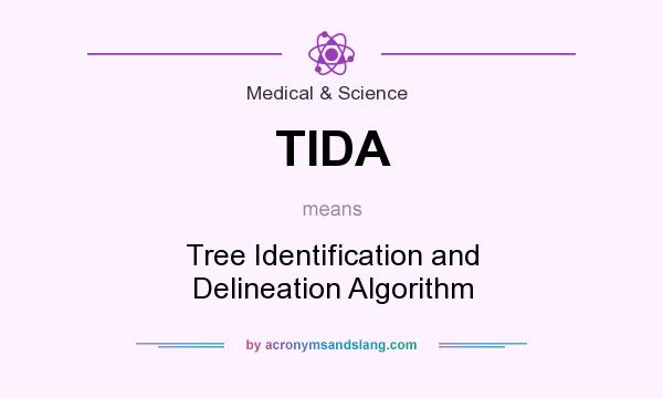 What does TIDA mean? It stands for Tree Identification and Delineation Algorithm
