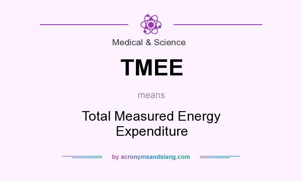 What does TMEE mean? It stands for Total Measured Energy Expenditure