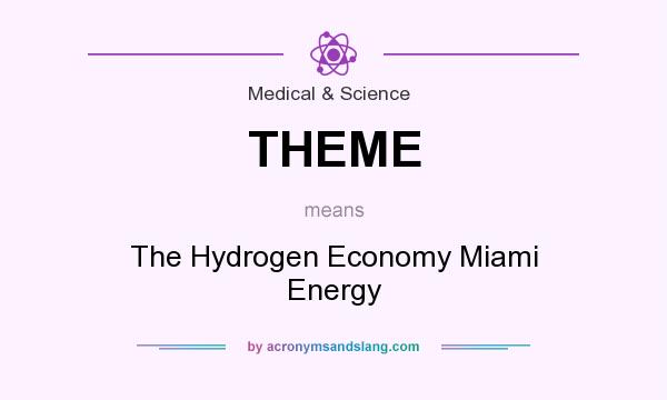 What does THEME mean? It stands for The Hydrogen Economy Miami Energy