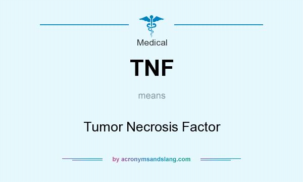 What does TNF mean? It stands for Tumor Necrosis Factor