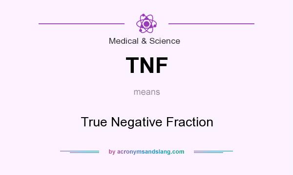 What does TNF mean? It stands for True Negative Fraction