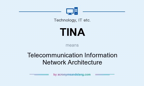 What does TINA mean? It stands for Telecommunication Information Network Architecture