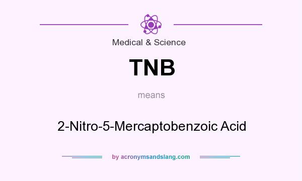 What does TNB mean? It stands for 2-Nitro-5-Mercaptobenzoic Acid