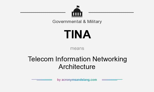 What does TINA mean? It stands for Telecom Information Networking Architecture