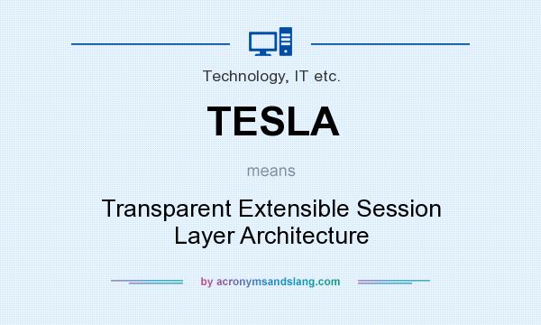 What does TESLA mean? It stands for Transparent Extensible Session Layer Architecture