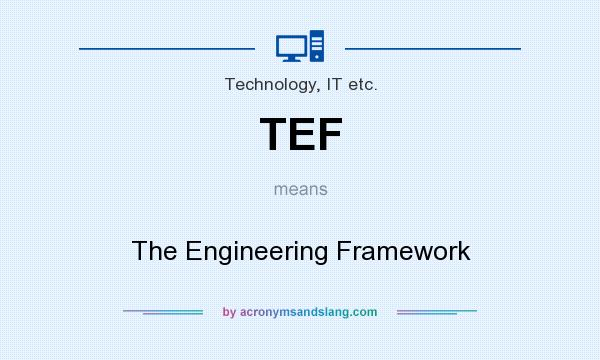 What does TEF mean? It stands for The Engineering Framework