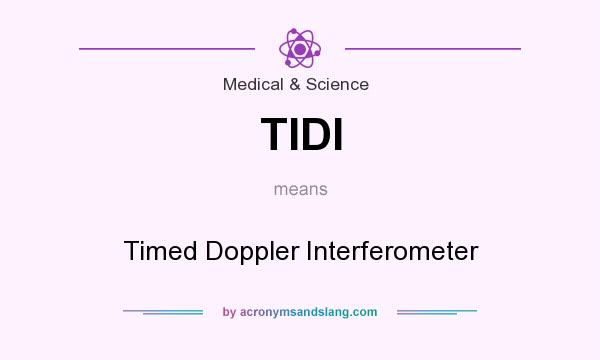 What does TIDI mean? It stands for Timed Doppler Interferometer