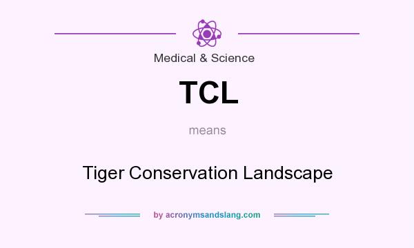 What does TCL mean? It stands for Tiger Conservation Landscape