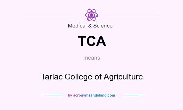 What does TCA mean? It stands for Tarlac College of Agriculture