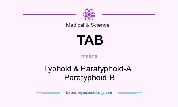 What does TAB mean? It stands for Typhoid & Paratyphoid-A   Paratyphoid-B