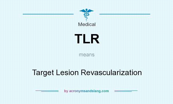 What does TLR mean? It stands for Target Lesion Revascularization