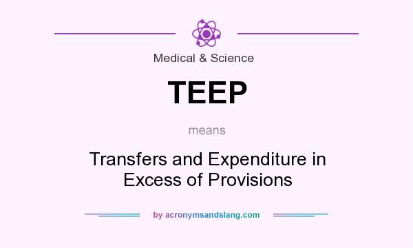 What does TEEP mean? It stands for Transfers and Expenditure in Excess of Provisions