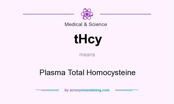What does tHcy mean? It stands for Plasma Total Homocysteine