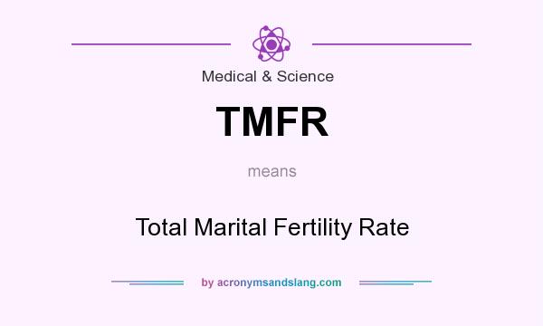 What does TMFR mean? It stands for Total Marital Fertility Rate