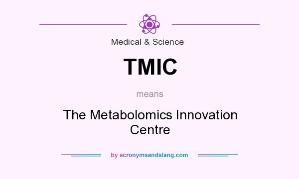 What does TMIC mean? It stands for The Metabolomics Innovation Centre