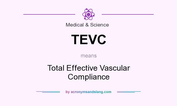 What does TEVC mean? It stands for Total Effective Vascular Compliance