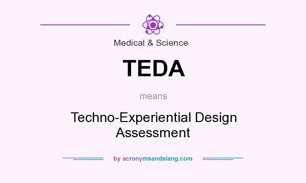 What does TEDA mean? It stands for Techno-Experiential Design Assessment