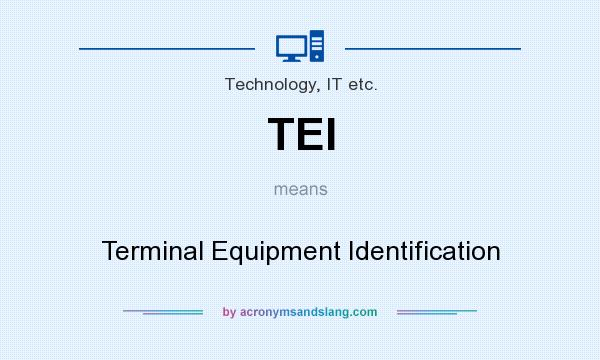 What does TEI mean? It stands for Terminal Equipment Identification