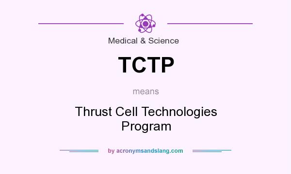 What does TCTP mean? It stands for Thrust Cell Technologies Program
