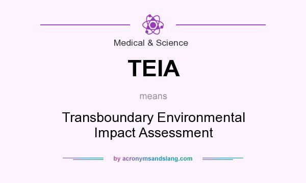 What does TEIA mean? It stands for Transboundary Environmental Impact Assessment