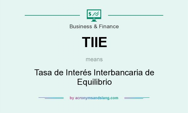 What does TIIE mean? It stands for Tasa de Interés Interbancaria de Equilibrio