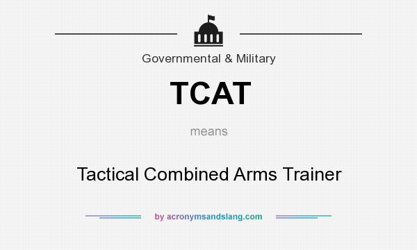 What does TCAT mean? It stands for Tactical Combined Arms Trainer