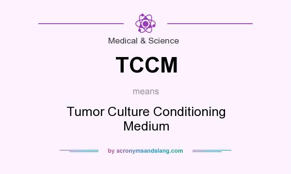 What does TCCM mean? It stands for Tumor Culture Conditioning Medium