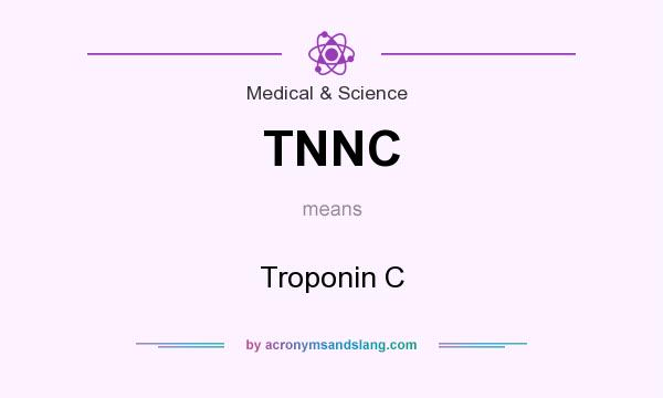 What does TNNC mean? It stands for Troponin C