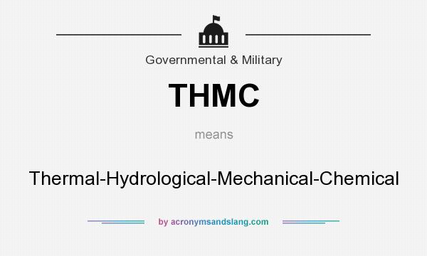 What does THMC mean? It stands for Thermal-Hydrological-Mechanical-Chemical