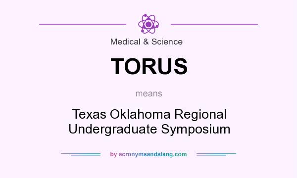 What does TORUS mean? It stands for Texas Oklahoma Regional Undergraduate Symposium