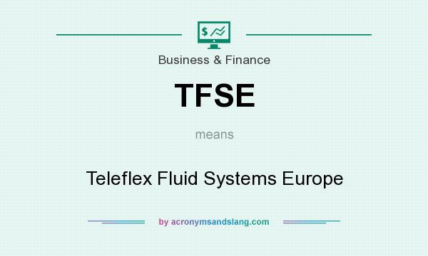 What does TFSE mean? It stands for Teleflex Fluid Systems Europe