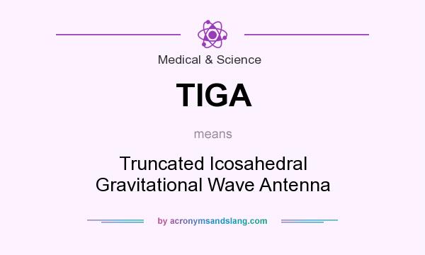 What does TIGA mean? It stands for Truncated Icosahedral Gravitational Wave Antenna