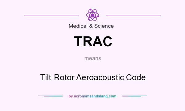 What does TRAC mean? It stands for Tilt-Rotor Aeroacoustic Code