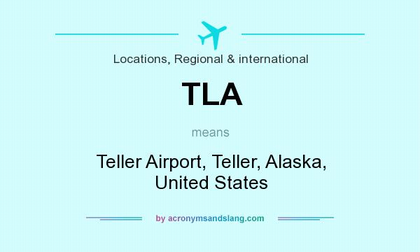 What does TLA mean? It stands for Teller Airport, Teller, Alaska, United States